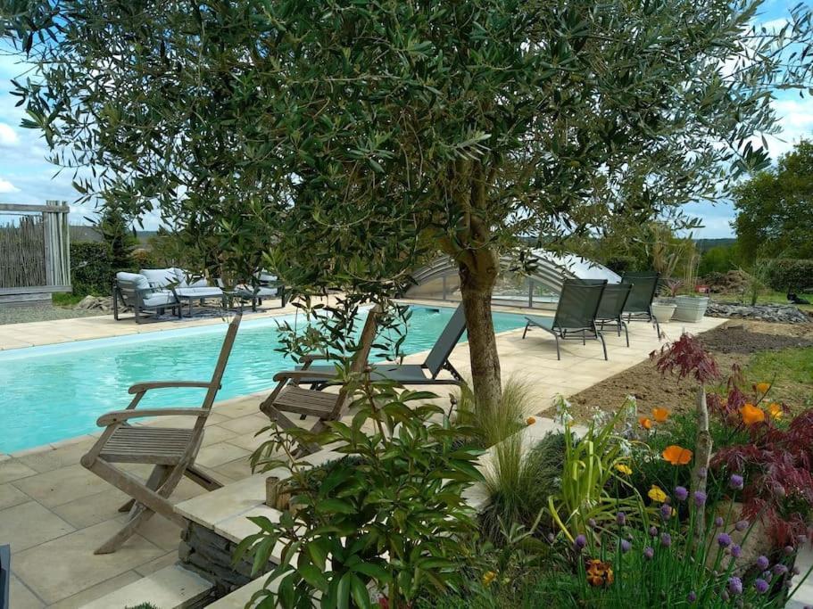 Maison/Villa Avec Piscine Privee Gite Brain D'Eau La Chapelle-de-Brain 외부 사진